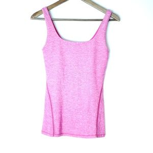 LuLuLemon Amala Pink Heather Tank Size 6